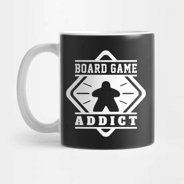 Board Game Addict - Board Games Gamer, Tabletop Nerd and Geek, Meeples by pixeptional